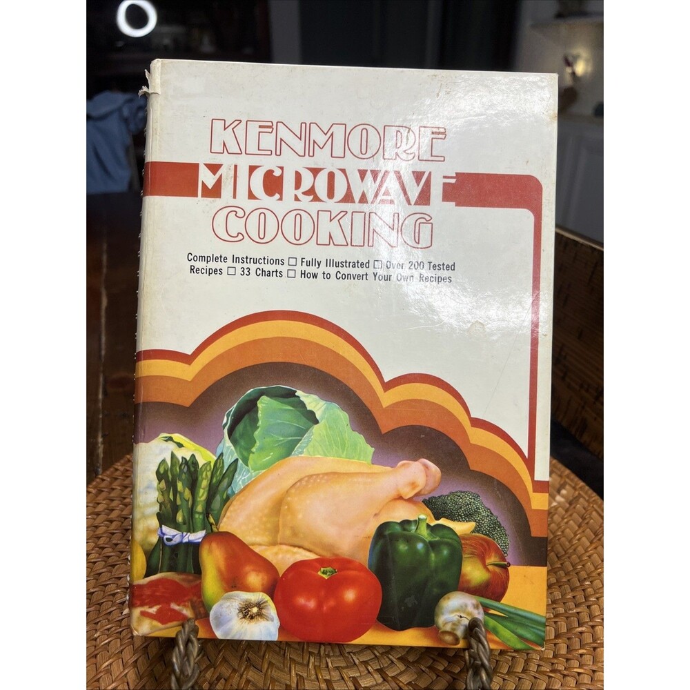 Vintage 1981 Sears Kenmore Microwave Cookbook Spiral Hardcover Recipes